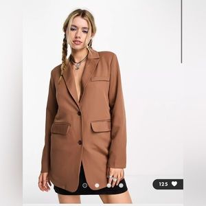 Heartbreak single breasted blazer in camel